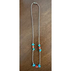 turquoise silver necklace